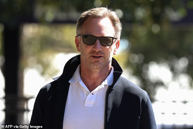 Red Bull team principal Christian Horner has finally been spotted at Albert Park after evading photographers upon his arrival in Australia.