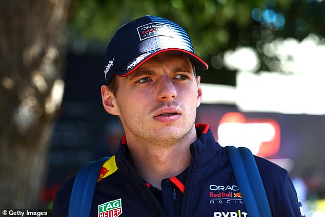 Reigning world champion Max Verstappen (pictured on Thursday in Melbourne) has won the first two races of the new season.