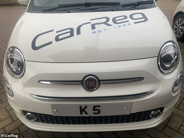 The second most expensive superplate in CarReg's collection is a 'K5' plate worth almost a quarter of a million pounds (£495,000)