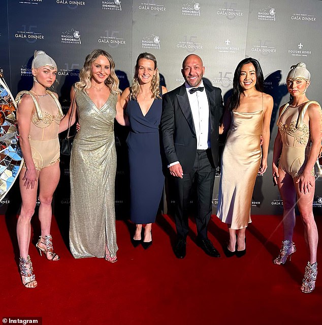 Mr. Bancs owns the successful social video content platform WWEEVV.  He is seen at Doltone House in Sydney for the Biaggio Signorelli Foundation gala dinner in November
