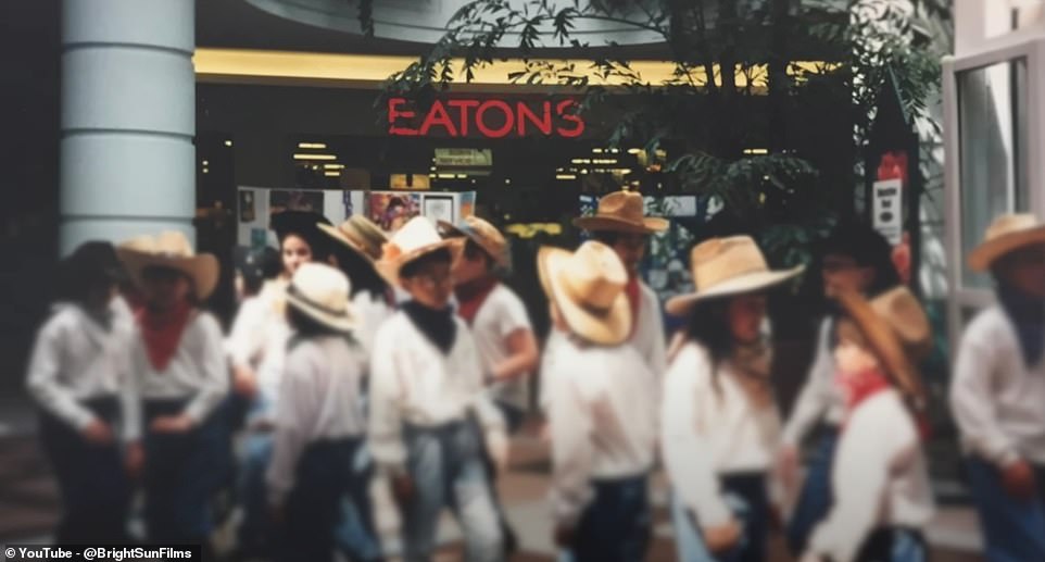 Vintage footage shows the mall in its heyday and filled with shoppers.