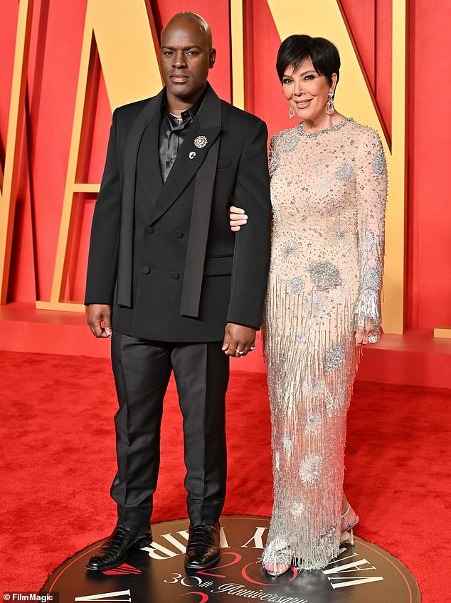 Corey Gamble, 43, business executive and partner of Kris Jenner (pictured together), the 68-year-old mother of US reality TV royalty Kim, Kourtney and Khloe Kardashian