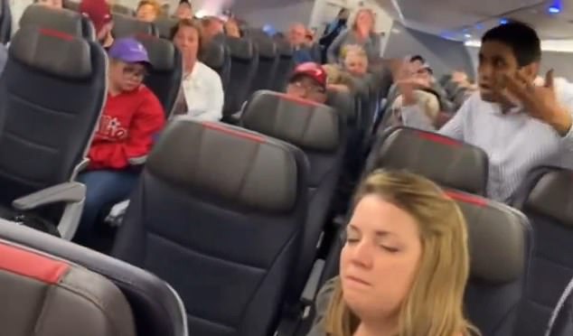 During his outburst, the angry passenger hurled an anti-Semitic slur at one of the flight attendants.