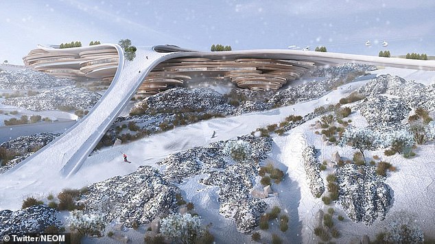 'Trojena', another ambitious project at NEOM, a ski resort in the middle of the desert