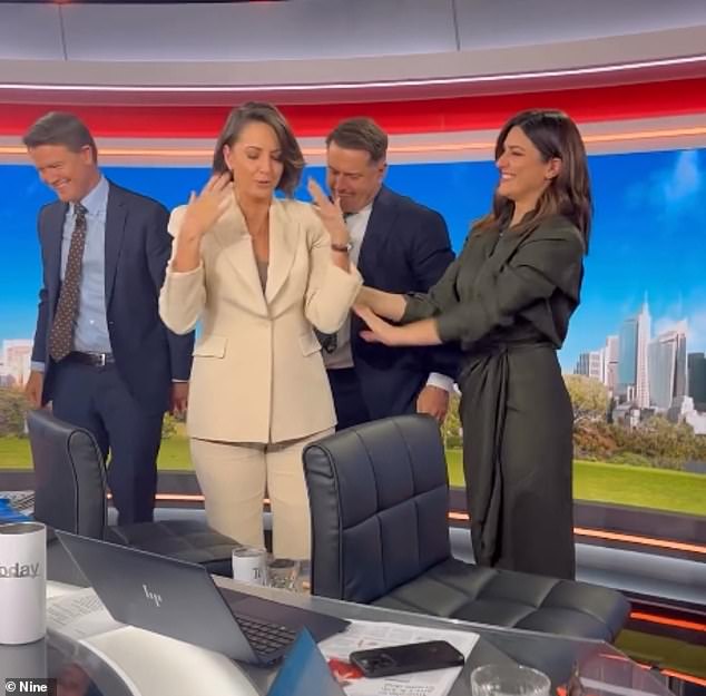 The 36-year-old TV presenter confirmed she will be leaving the Channel Nine breakfast show to pursue her dreams in an emotional announcement on Friday's show, which broke down in tears