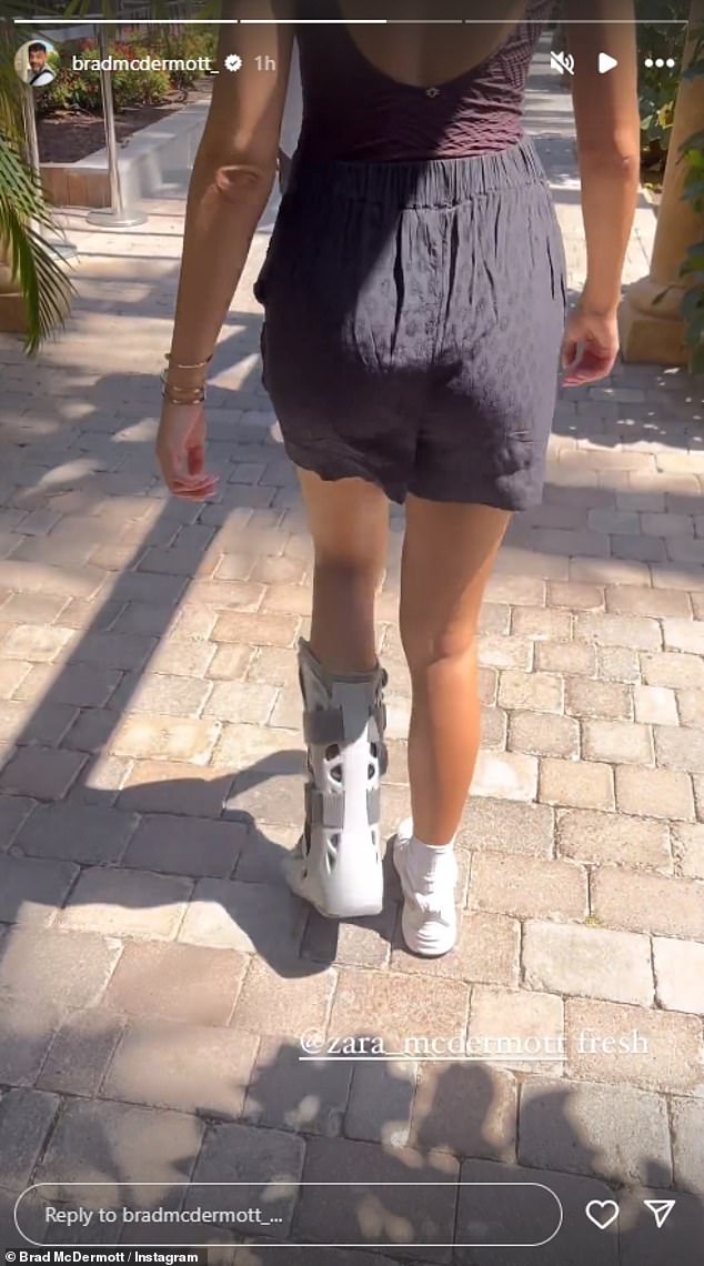 The former Love Island star is currently recovering from a stress fracture to her tibia, but doctors have told her she will likely need further surgery to help the healing process.
