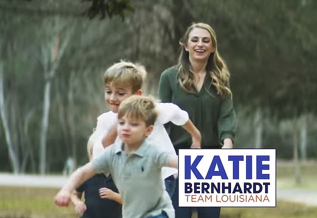 Some members of his party have criticized Bernhardt. She is photographed with her children