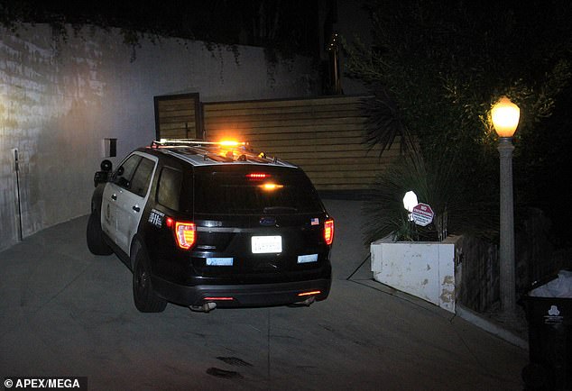 Quinn's husband, Christian Richard, was arrested again Wednesday evening for arriving at their Los Angeles home in defiance of his restraining order;  cops photographed there that night