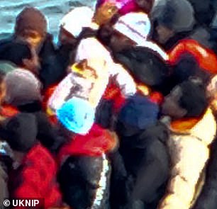 Small children and babies appeared to be among those on board.