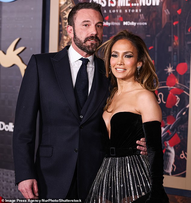 He had a full beard when he was with his wife Jennifer Lopez at the Los Angeles premiere of This Is Me...Now: A Love Story in February.