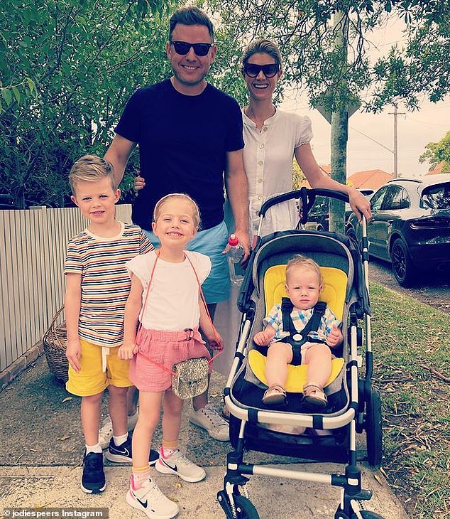 Speers and Fordham, who is also a Channel Nine presenter, married in 2011 and are parents to three children: Freddy, nine, Pearl, seven, and Marigold, four (all pictured)