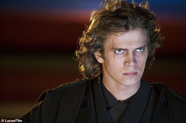Christensen is depicted as Anakin in the 2005 film Revenge of the Sith