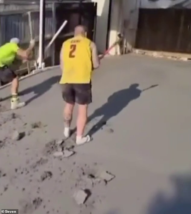 The tradesmen decided to destroy their hard work after claiming the customer “blatantly” told them they were not going to pay the last $3,500 of their $13,500 bill.