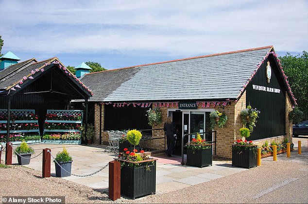 The couple were spotted visiting Windsor Farm Shop (pictured), close to their home in Berkshire.