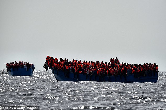 He crossed Africa on foot and spent time in prison after twice boarding a dinghy to try to cross the Mediterranean Sea to Europe (file photo)