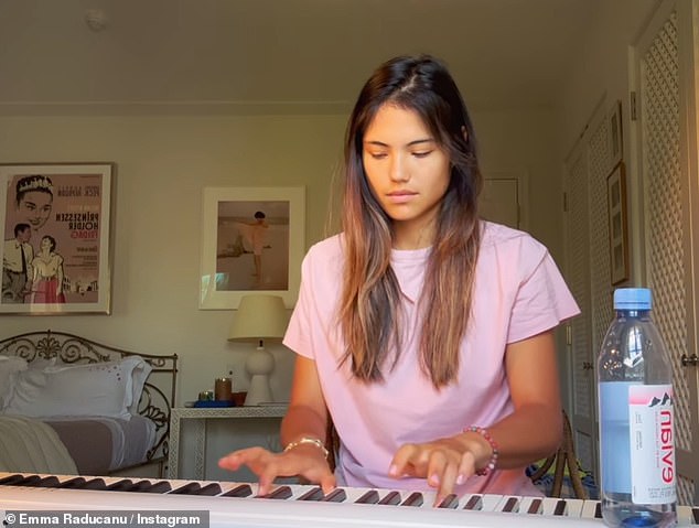 But now Emma has shared a glimpse into her life outside of sport by uploading a video of herself sitting in her bedroom playing the keyboard.