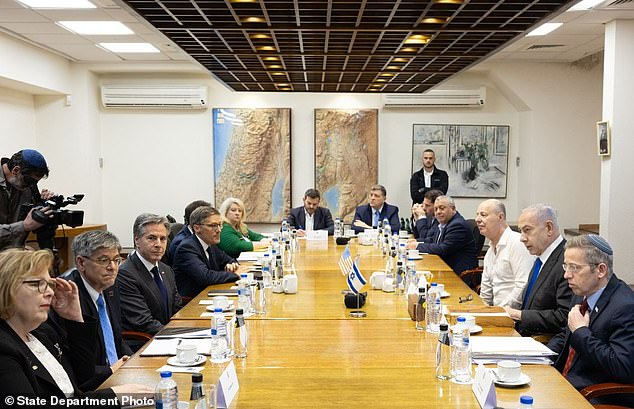 Secretary of State Antony Blinken meets with Israeli Prime Minister Netanyahu and his cabinet