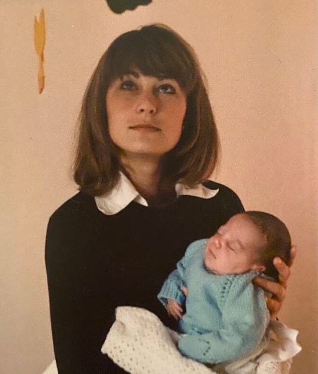 Carole pictured with baby Kate