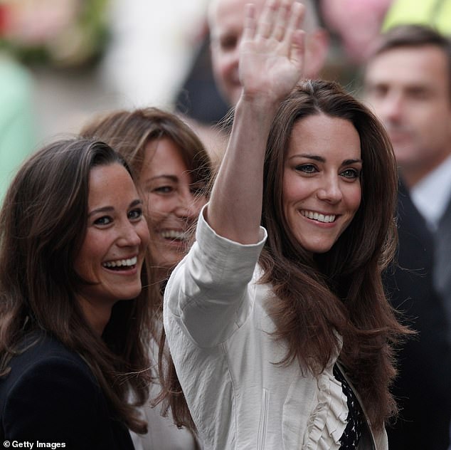 Kate Middleton (right), her mother Carole Middleton and her sister Pippa Middleton arrive at the Goring Hotel after visiting Westminster Abbey on April 28, 2011.