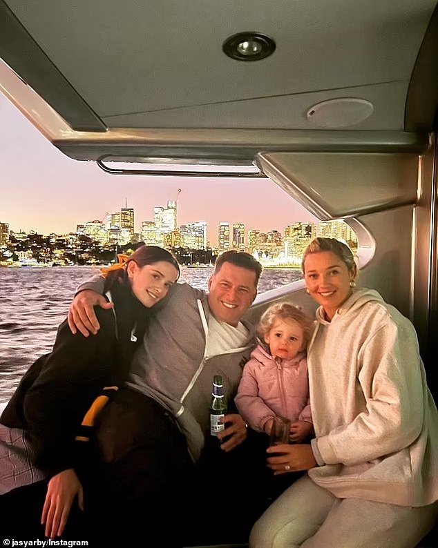 Despite their age difference, half-sisters Willow and Harper have formed a close bond. Pictured with Karl and Jasmine Stefanovic