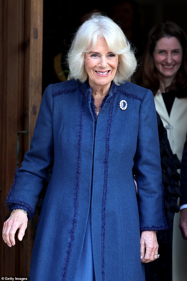 On Tuesday, Queen Camilla met members of the public when she visited Douglas Borough Council on the Isle of Man