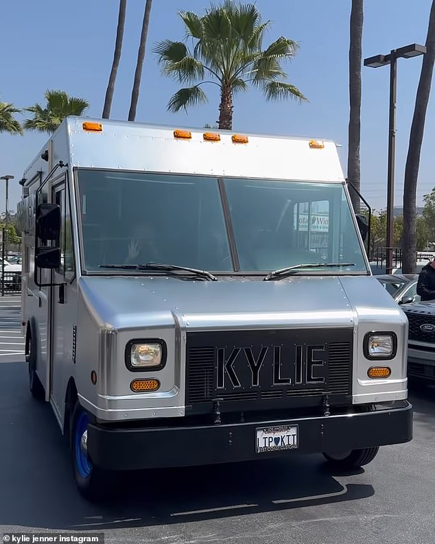 Her and her team hit the road in a custom silver sprinter truck