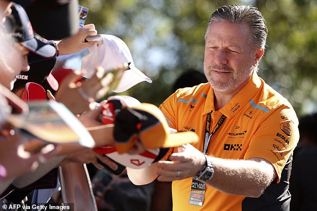 McLaren boss Zak Brown has praised the way Piastri has developed in his first 12 months in Formula 1