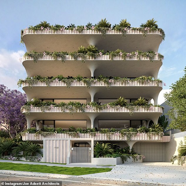 'Arcilla', a 'multi-residential concept' in Maxwell Street, New Farm by architect Joe Adsett and developer Craig Purdy was approved by Brisbane City Council in September 2021