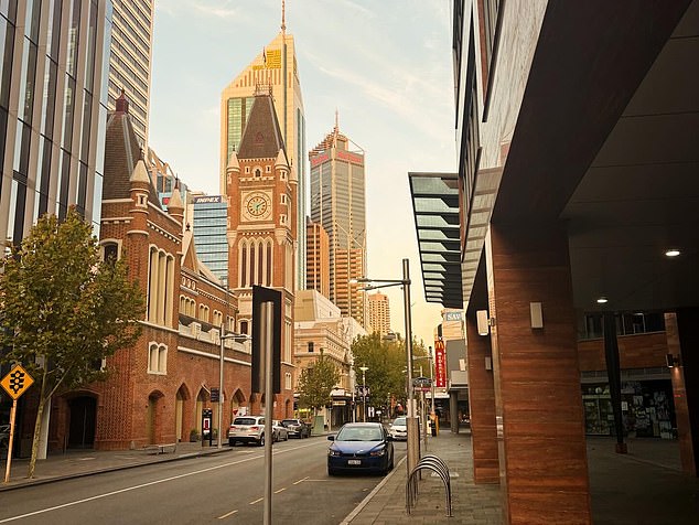 Downtown Perth was not a sight for sore, jet-lagged eyes on the first day of our coverage