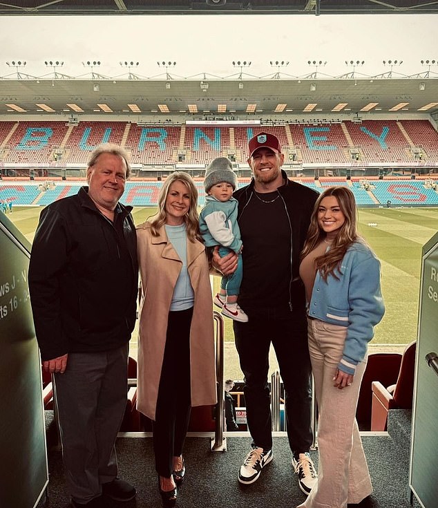 Watt attended Burnley's win at Turf Moor last weekend with his wife, son and parents