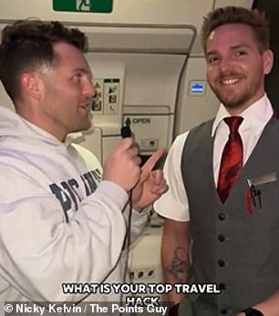 Virgin Atlantic's Luke reveals to Nicky he uses Bath & Body Works Mint Face Cream and Eye Drops to refresh his skin and feel 'rejuvenated'