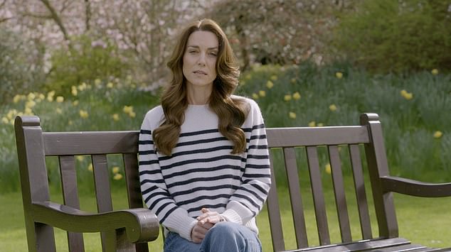 The 42-year-old, in a deeply emotional message filmed at Windsor Castle, said the news had come as a 'huge shock'