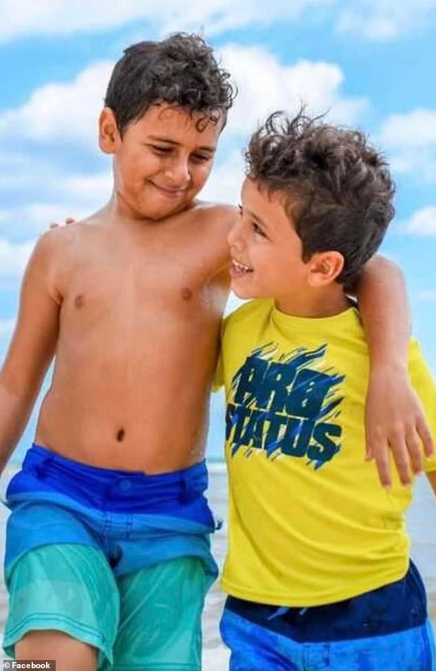 Mark Iskander (pictured left), 11, and his younger brother Jacob (pictured right), eight, were killed in the 2020 crash