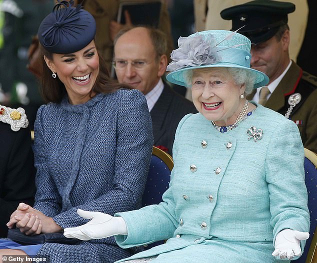 Richard said the late monarch would also not have been so personally exposed to 'nasty' rumors and conspiracy theories. Kate and the late Queen pictured in 2012