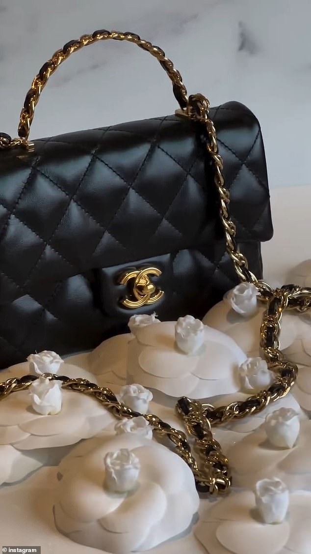 Genuine Chanel flap bags, like this one, are made from high-quality lambskin, which contains irregularities that are visible under a microscope, Husein said
