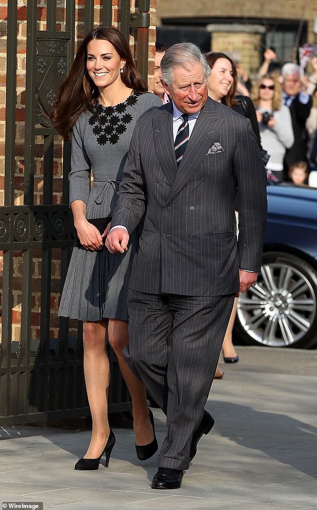 Since marrying Prince William in 2011, Kate (left) has become close to her father-in-law, who agreed after the queen's death in 2012.