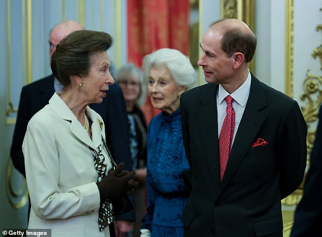 The Queen will be helped by the Princess Royal (left) and the Duke (right) and Duchess of Edinburgh to plug the gaps in the diary.