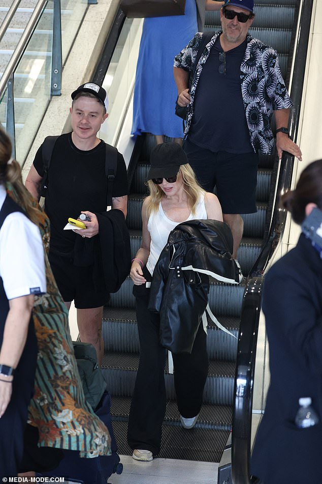 Kylie's arrival in Sydney comes after she enjoyed a holiday at the luxurious 5-star Qualia resort on Hamilton Island, off the coast of Queensland.