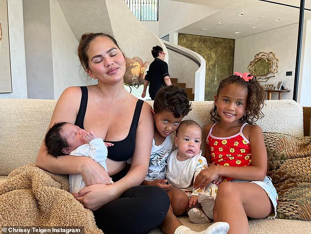 Teigen recently opened up about motherhood with People and revealed that she no longer listens to outside opinions about her parenting style.