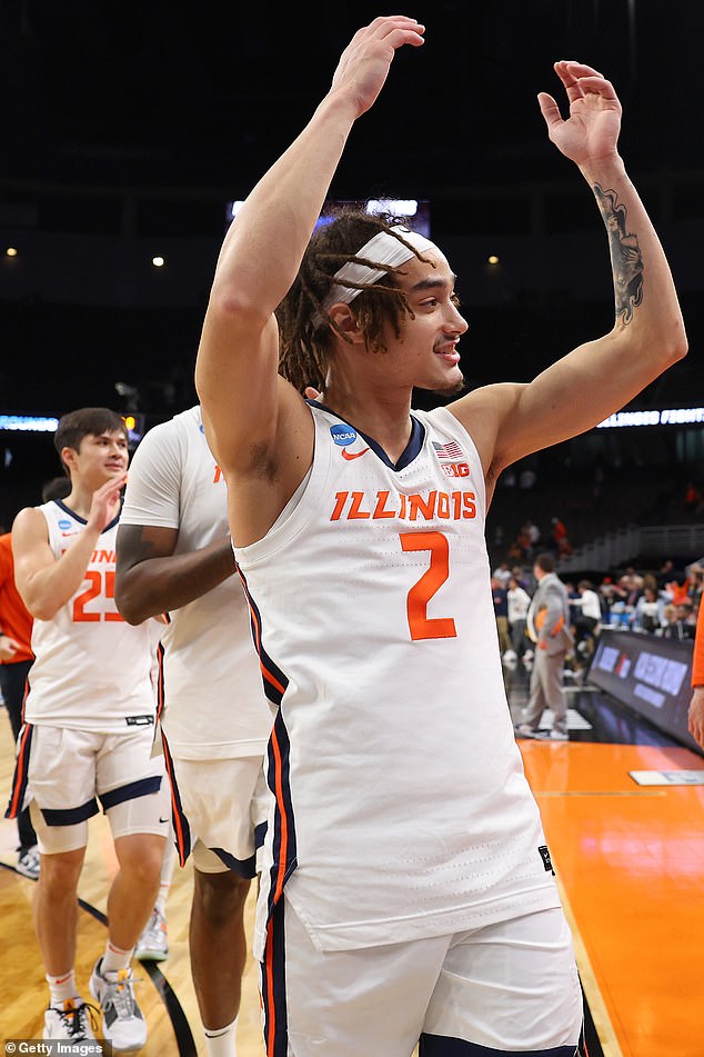 Following their second-round win, Illinois will face Iowa State in the Sweet 16 on March 28.