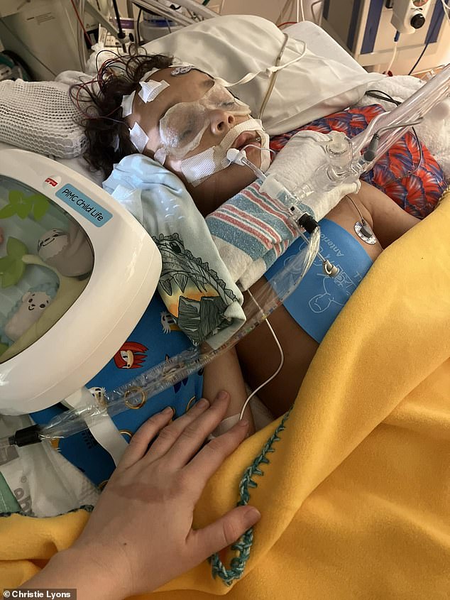 Doctors spent days trying to save the five-year-old boy's life in the hospital.
