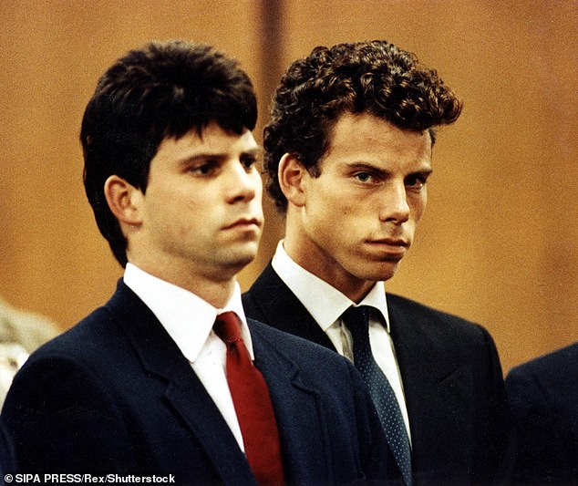 Erik, right, and Lyle Menendez, left, during their murder trial in 1990.
