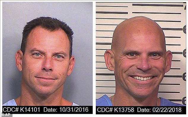 Erik, left, and Lyle Menendez, right, appear in more recent mugshots from 2016 and 2018.