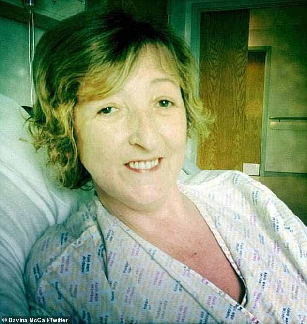 His sister Caroline (pictured) died aged 50 in 2012 after she was diagnosed with lung and bone cancer and told by doctors she had two tumors in her brain.