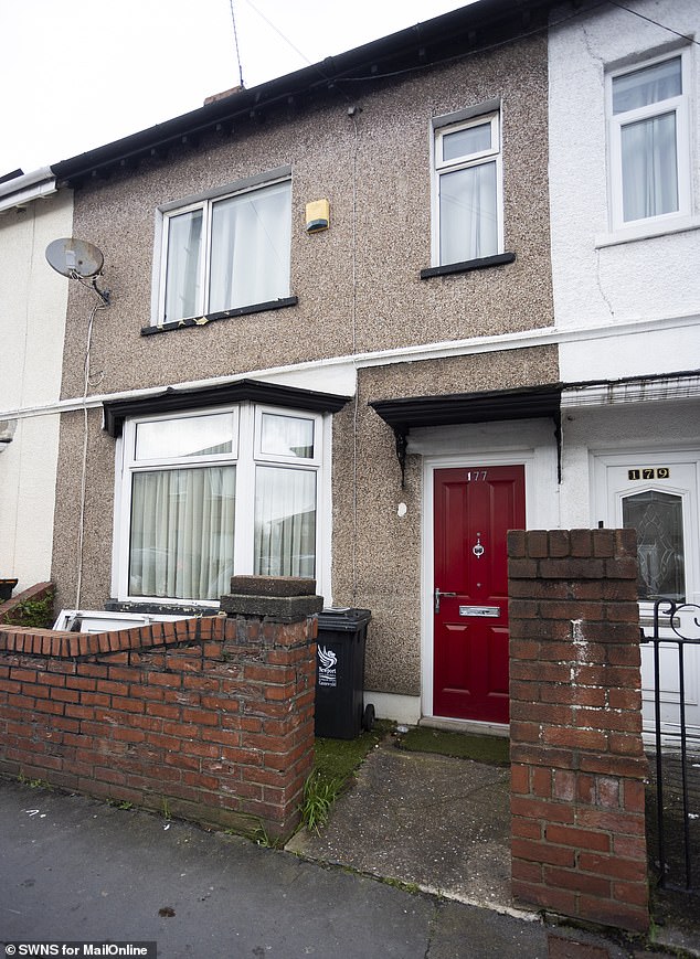 A look at the house James lives in, which is a £180,000 terraced house in Newport