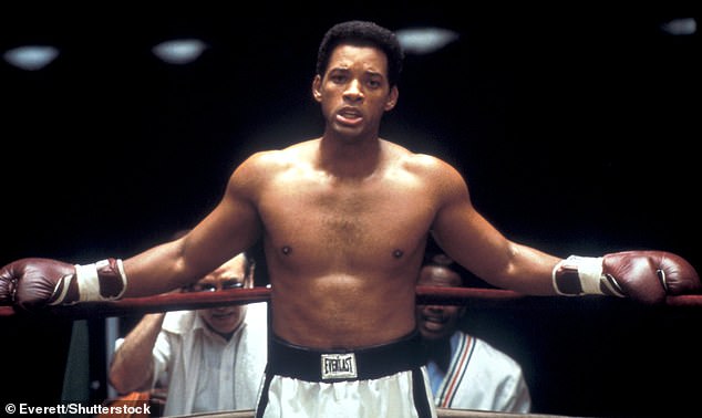 Will Smith is seen as Ali in the titular 2001 film which focuses on ten years in the life of boxer Muhammad Ali.