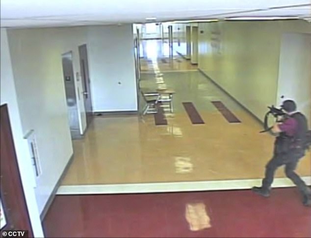 Nikolas Cruz was seen on security footage when he carried out his 2018 rampage.