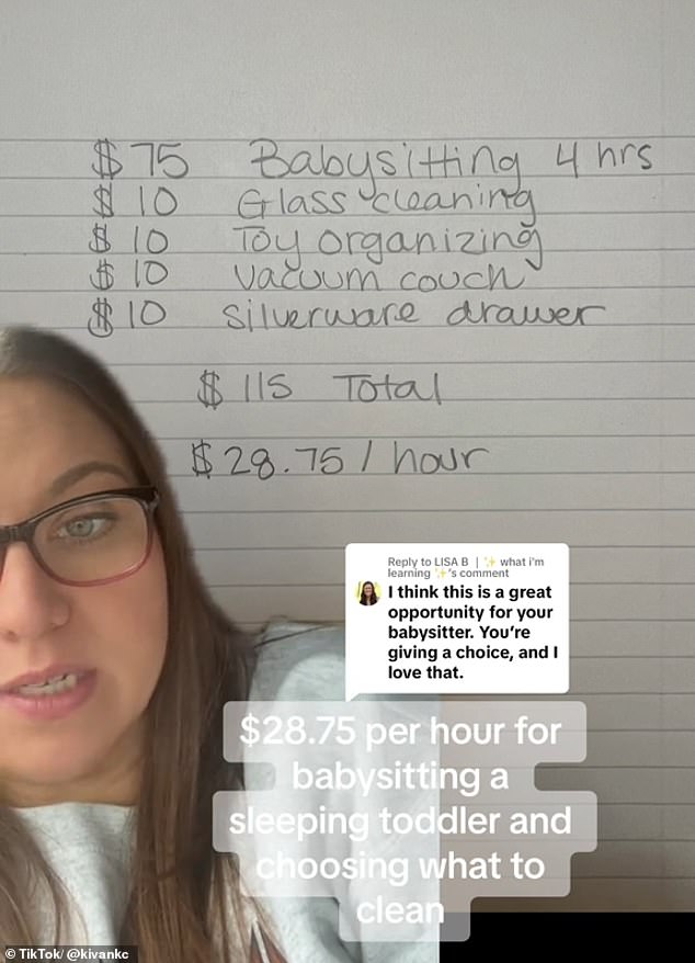 Katrina posted a follow-up on TikTok, explaining that she updated the payout for some of the tasks after feedback from commenters.