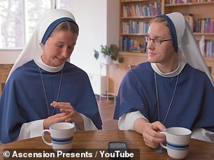 Maria explained that they dress in habits (the modest ensembles that nuns are famous for) so that the world will know that they have married Jesus.