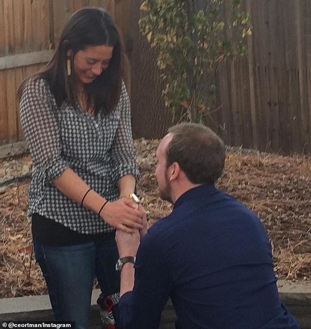 After sparks flew on their first date, Nick proposed to Katie a year later on Thanksgiving Day.